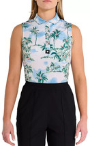 Bad Birdie Women&#39;s XS Sleeveless Golf Polo Postcard Vaca Palm Performanc... - $749.69 MXN