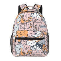 Cute cat  school backpack back pack bookbags  for boys  girls kids small daypack - £21.49 GBP
