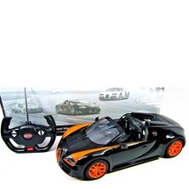 RC Bugatti Veyron Grand Sport Vitesse Car 1:14 | Black/Orange - $54.99