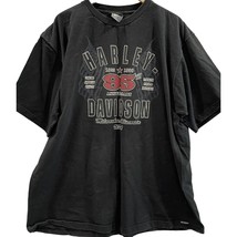 Harley Davidson 95th Anniversary T-Shirt Black Logo Double Sided USA Men... - £18.96 GBP