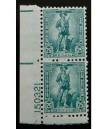 1942 25c War Saving Pair - Minute Man, Dark Blue Green Scott WS8 Mint F/... - $2.99