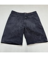 VTG Marithe Francois Girbaud Shorts Mens SZ 44 Black Logo Denim Jean Bag... - $32.66