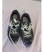 Nike Sneakers Kid&#39;s Youth 5Y Black White Green Yellow Laces Motion Fit 5643 - $11.08