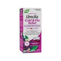 Nature's Way Umcka Cold &amp; Flu Relief Elderberry Syrup, Non-Drowsy Homeop... - $9.89