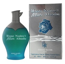 Rose Noire Absolue * Giorgrio Valenti 3.3 Oz / 100 Ml Edt Men Cologne Spray - £16.86 GBP