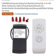 Upgrade Your Ceiling Fan with a 3-in-1 Universal Remote and Timer Contro... - $24.63