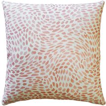 Matisse Dots Coral Pink Throw Pillow 19x19 Inches Square, Complete Pillow with P - $59.95