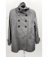 Marc New York Pea Coat Double Breasted Babydoll Jacket Grey Women’s Size 10 - $36.77