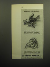 1958 Georg Jensen Jewelry Ad - Memento for Mother - $18.49