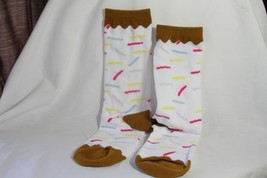 Donut Socks (new) DONUT WORRY, BE HAPPY - CREW SOCKS - SIZE 8-12 - £12.30 GBP