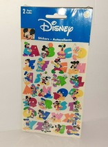 Sandylion Vtg Stickers DISNEY Alphabet 2 Sheets 1990&#39;s NEW In Package - £6.33 GBP