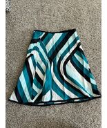 Ann Taylor Petite Lined A-Line Silk Skirt Size 0 Zipper Hook &amp; Eye Closure - €12,77 EUR