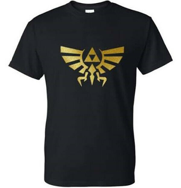 Nintendo Zelda Princess Triforce Logo Gold T-Shirt NEW UNWORN - £13.70 GBP - £15.98 GBP