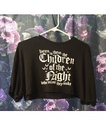 Shein Gothic Dracula Movie Quote Cropped T-shirt Size S Ex PO - £5.48 GBP
