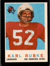 1959 Topps #112 Karl Rubke Ex (Rc) 49ERS *SBA1553 - £1.73 GBP