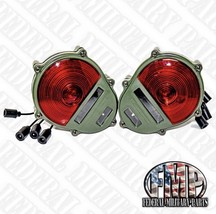 2 Military Green Rear Stop Turn Signal Light Humvee M998 M35 M151A2 M1102 - $149.95