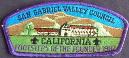 Vintage Scout San Gabriel Council Sew-On/Iron-On Patch – Gently Used – V... - £4.74 GBP
