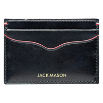 Jack Mason League RFID Leather Card Case Black - £39.84 GBP