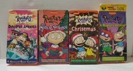 Nickelodeon Rugrats VHS 4 Lot Video Tape Christmas Santa Vacation America  - £25.94 GBP