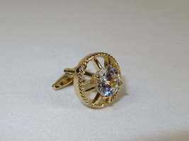 Men J.Valintin Cufflinks With Bold Stones Plated Gold Vito Rofolo V45-3 image 4