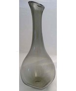 Free Form Tall BEATNIK Soft Grey Funnel Vase  - £44.63 GBP