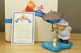 Winnie The Pooh Figurine Whatever The Weather Rainy Day in Original Box 300190 - £27.08 GBP