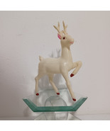 Celluloid Plastic Reindeer Rudolf Santa Sleigh Antlers - $22.20