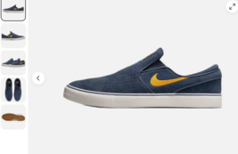 Size 6.5 - Nike Zoom Stefan Janoski+ Slip SB Thunder Blue Sundial - $65.31