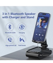 Cell Phone Stand with Wireless Bluetooth Speaker and Anti-Slip Base HD S... - $14.84