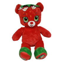 17&quot; Build A Bear Shopkins Strawberry Kiss Red Teddy Stuffed Animal Plush Toy - £34.17 GBP