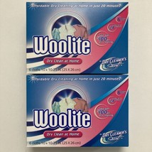 2 Pack - Woolite Dry Clean at Home Dry Cleaner&#39;s Secret, 6 Cloths Each Box - £60.52 GBP