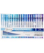 OfficeGoods Blue Gel Pens + Refills - 24 Premium Colors - Fast Drying &amp; ... - $38.69