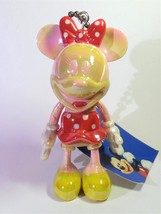 Disney Minnie Pastel Iridescent Dress (RED) Jointed Figure Charm Japan I... - £17.50 GBP