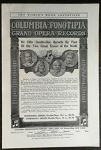 Vintage 1909 Columbia Fonotipia Grand Opera Records Full Page Original Ad 721 - £5.26 GBP