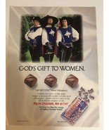 1996 Three’s Musketeers Candy Bar Vintage Print Ad Advertisement PA2 - $7.91