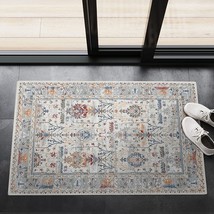 Adiva Rugs Machine Washable Area Rug With Non Slip Backing For, Multi, 2&#39; X 3&#39; - £33.56 GBP