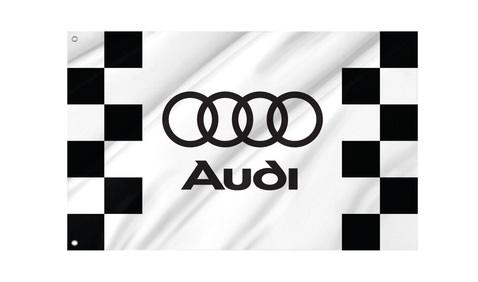 Audi Chekered Flag 3x5 outdoor, Size -3x5Ft / 90x150cm, Garden flags ...