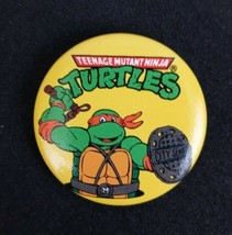 Vintage Teenage Mutant Ninja Turtles Michelangelo 1.5&quot; Pinback Button (A) - $3.95