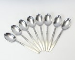 International Lyon Alhambra Oval Soup Spoons 7 1/8&quot; Stainless Lot of 8 - $39.19