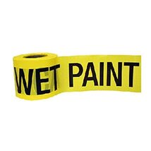 CH Hanson 16101 Yellow Caution/Wet Paint Barricade Tape, 2 mil, 300 ft - $27.28 CAD
