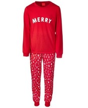allbrand365 designer Big Kids Matching 2 Pieces Merry Pajama Set,Merry R... - $35.79