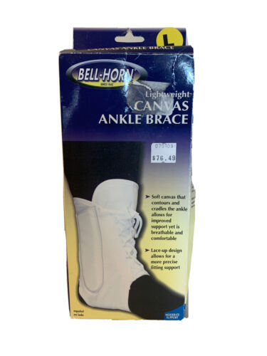 Bell-Horn Lightweight Lace-up Ankle Brace White Large - $23.76