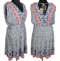 Romantic Gypsy Floral V Neck Tiered Boho Summer Dress Plus Size 1X - $29.99