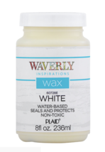 Waverly Inspirations 60728E Chalk Paint, Ultra Matte, White Wax, 8 Fl. Oz. - £11.76 GBP