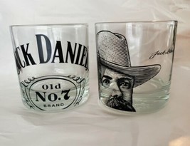 Jack Daniels Old No 7 Whiskey Glass Tumbler, Gentleman Jack Face Signature Set/2 - £14.22 GBP