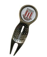 STOKE CITY FC DIVOT TOOL AND MAGNETIC GOLF BALL MARKER - $41.40 CAD