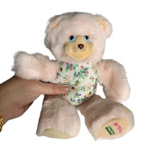 Vintage 90s Fisher Price Berrylynn Bear Plush Toy 9 in Pink Fur Briarberry Coll - £14.55 GBP