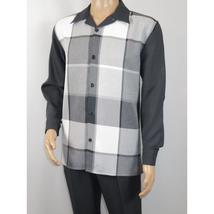Men's MONTIQUE Two Piece Set Walking Leisure Suit 2370 Gray Plaid image 4