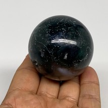 161.7g,2&quot;(50mm), Natural Moss Agate Sphere Ball Gemstone @India,B29424 - £15.72 GBP