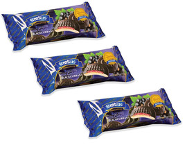 3 PACK Biscuits with Chocolate BLACKCURRANT 135gr Cookies KRAKUS Made in... - £9.34 GBP